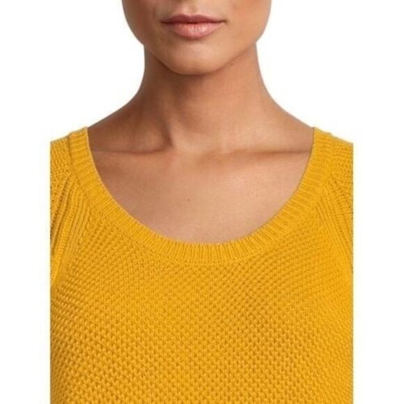 Time And Tru Flutter Sleeve Sweater Yellow Size XL (16-18) - Picture 4 of 6